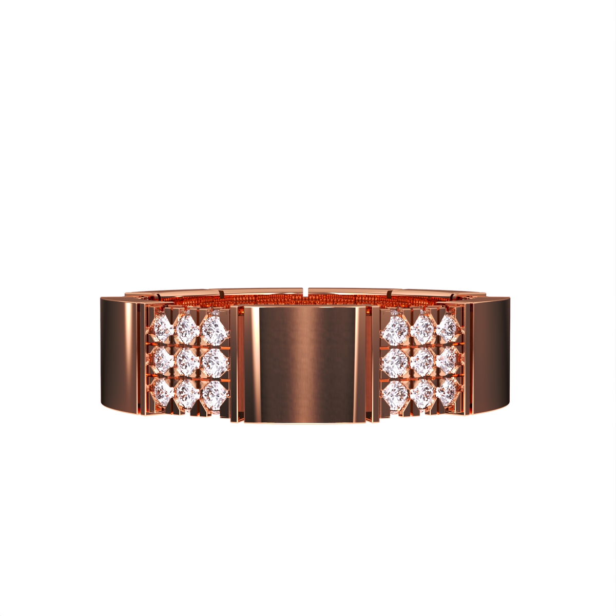 Elegant Lab-Grown Diamond Men's Wedding Band